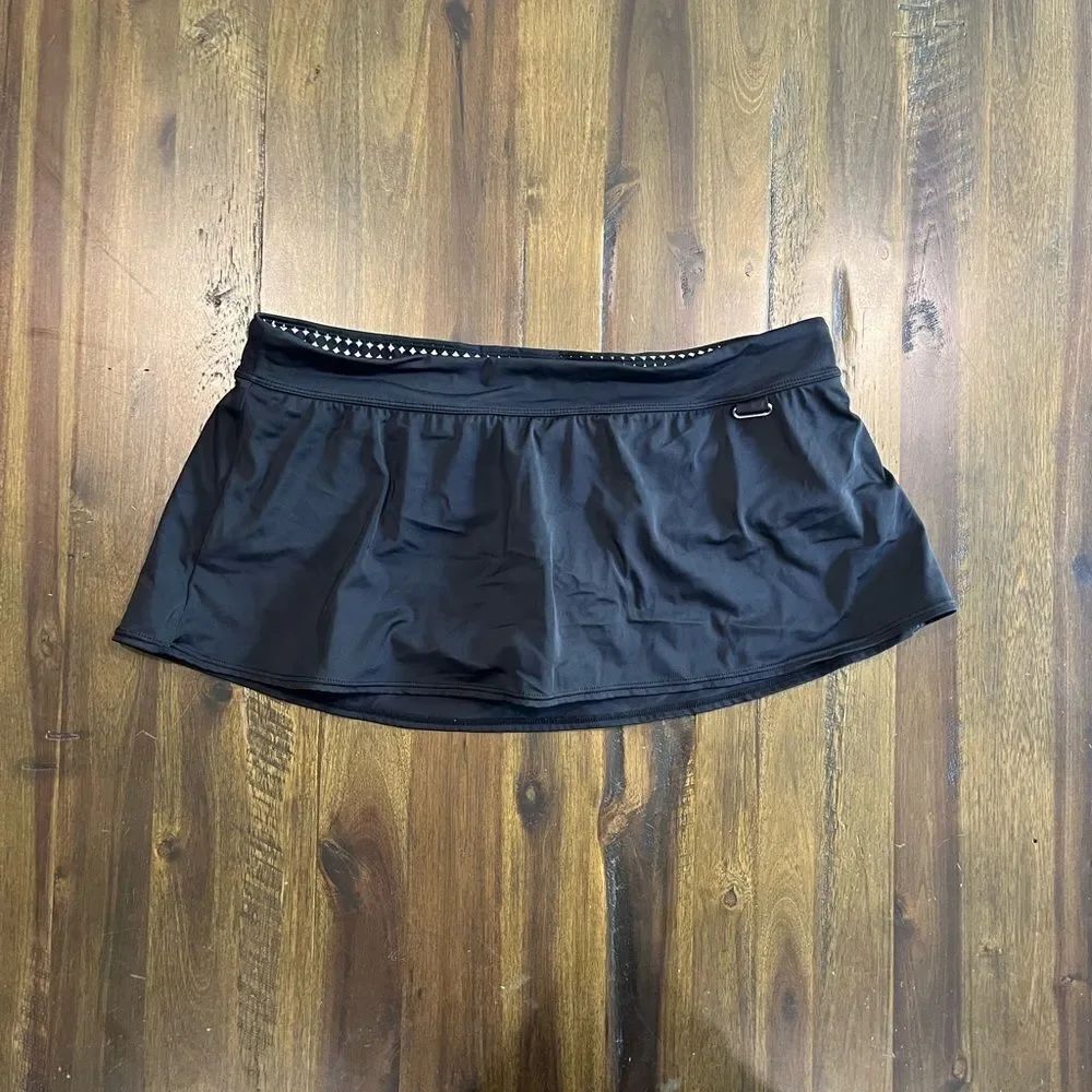 Nike Black Swim Bottoms Skirt Skort - Size 12